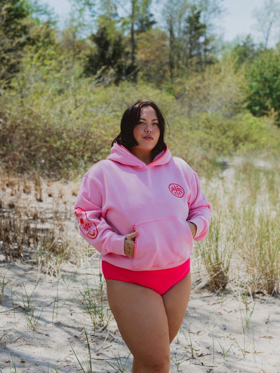 Sweat à capuche zippé « Survivant des maux de ventre »