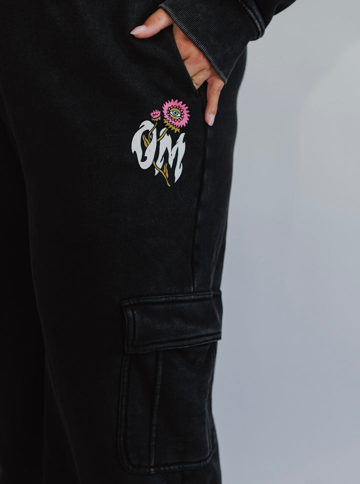 Smell the Flowers Cargo Sweatpants