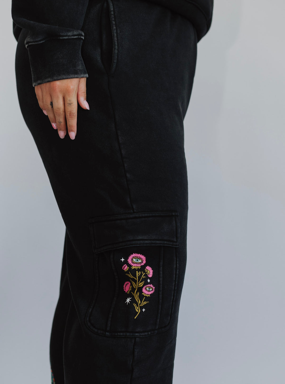 Smell the Flowers Cargo Sweatpants