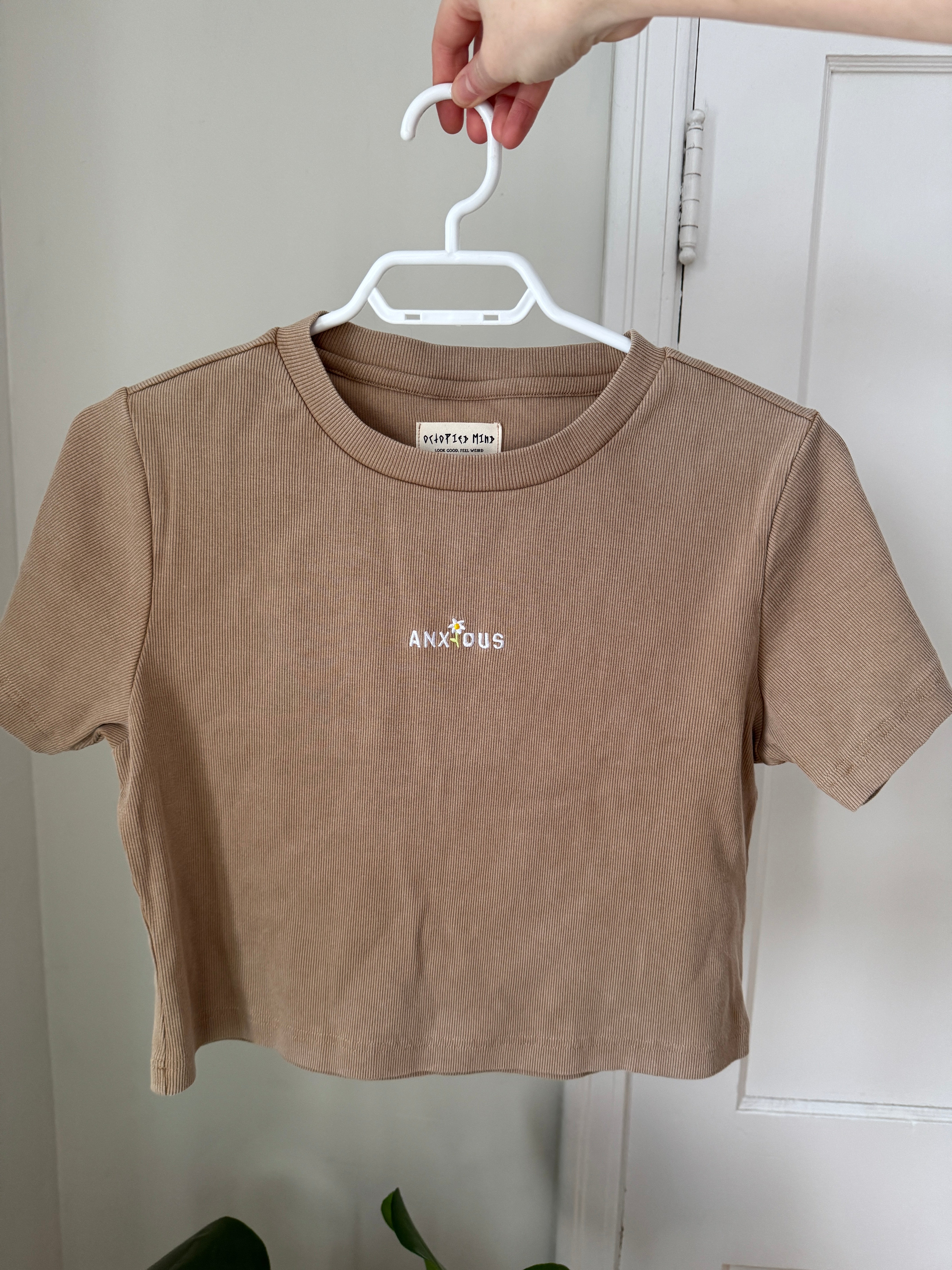 Anxious Ribbed Baby Tee