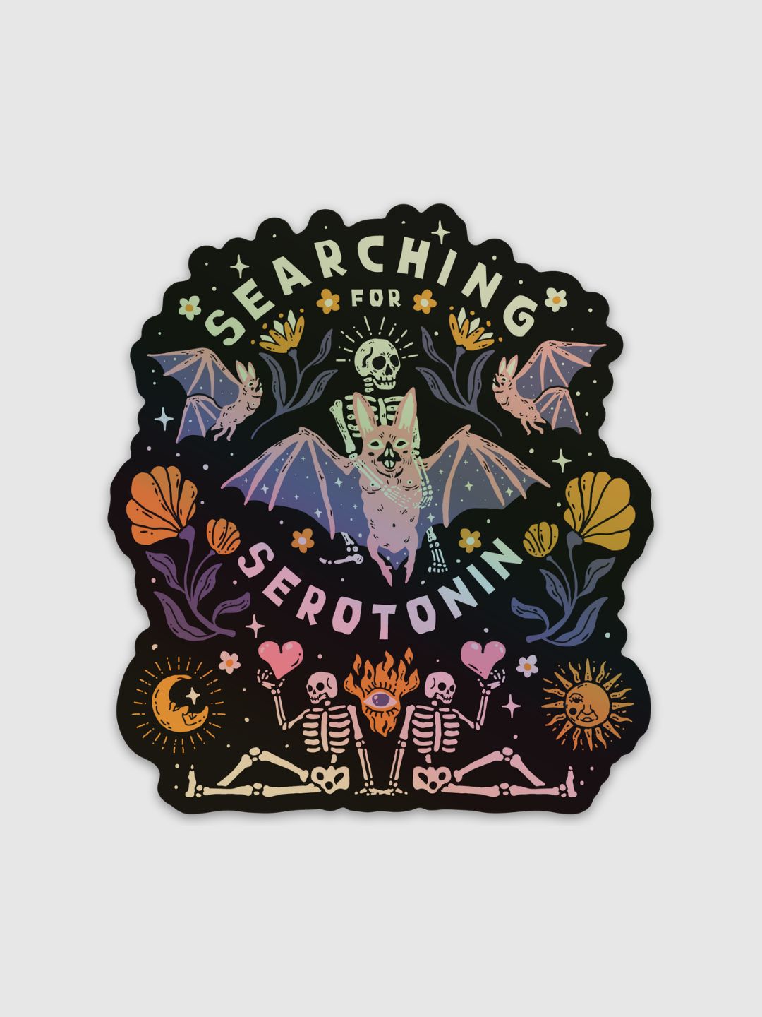 Seraching Sticker Searching For Serotonin Holographic Sticker | Octopied Mind – Octopied ...