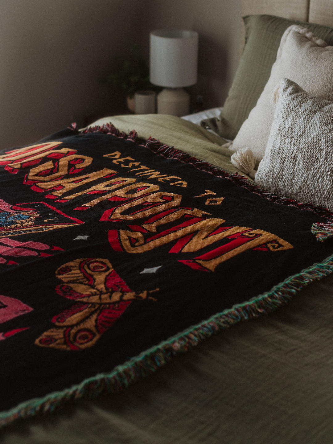 Destined To Disappoint Woven Blanket - Octopied Mind