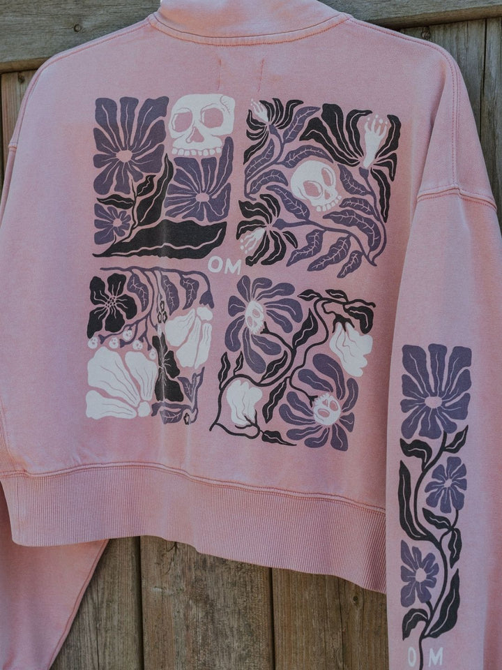 (Defected) Feel to Heal 1/4 Zip Vintage Sweater - Octopied Mind