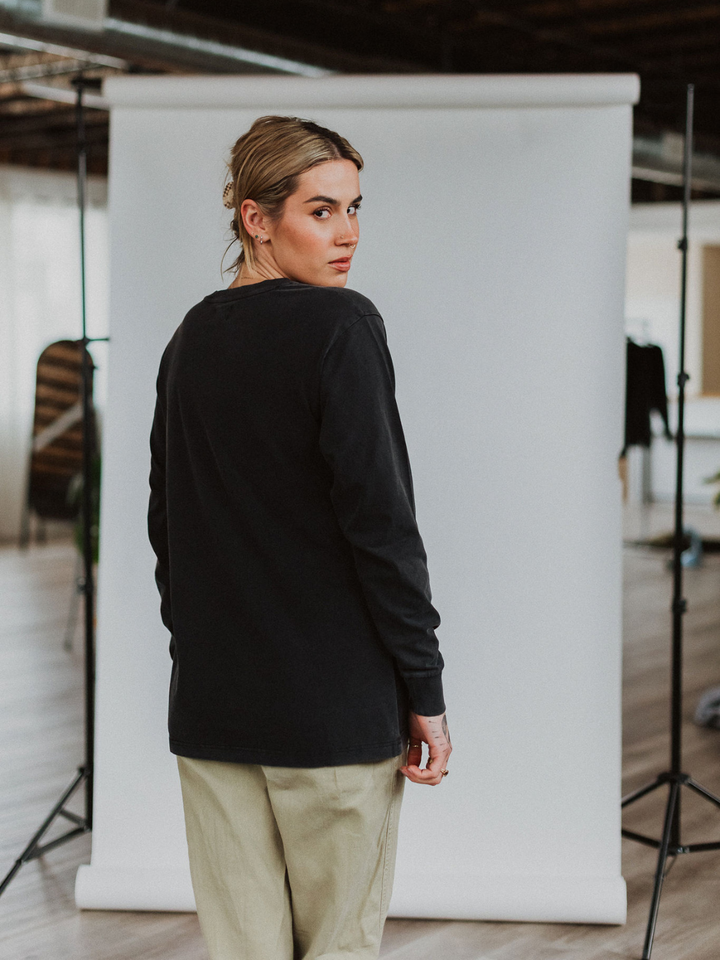 Feeling Too Much Mineral Wash Long Sleeve - Octopied Mind