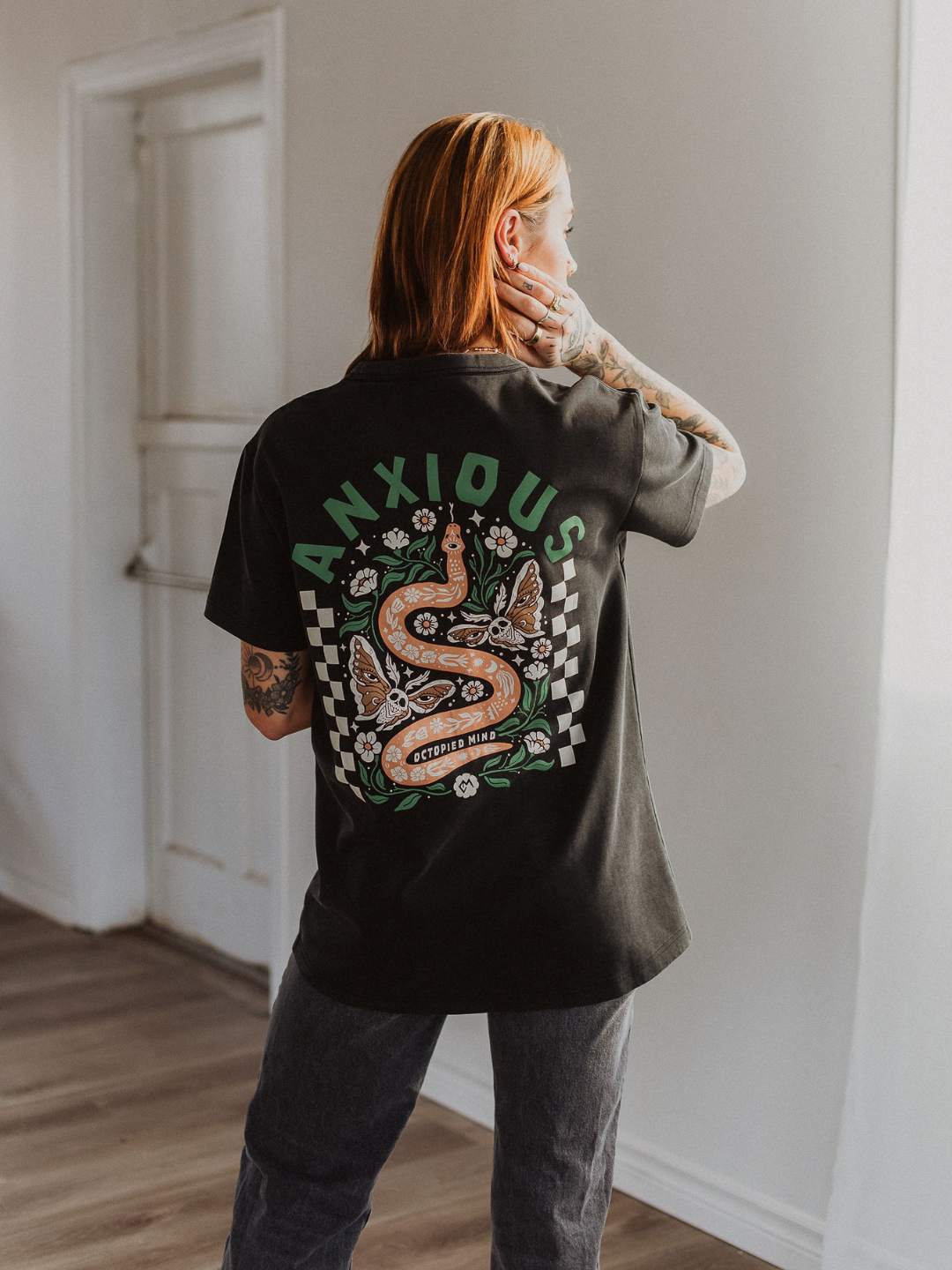 Anxious Heavy Weight Vintage T-Shirt - Octopied Mind