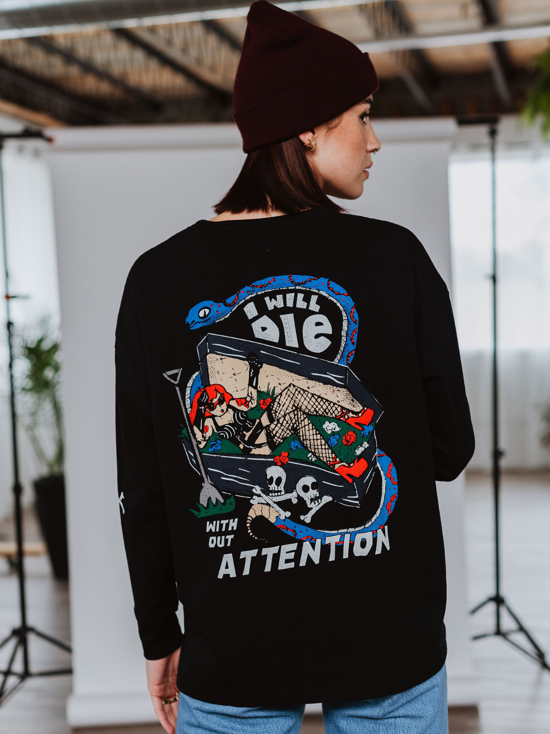 I Will Die Without Attention Long Sleeve - Octopied Mind