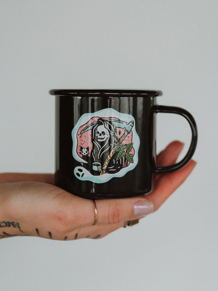 Sunday Scaries Enamel Mug - Octopied Mind