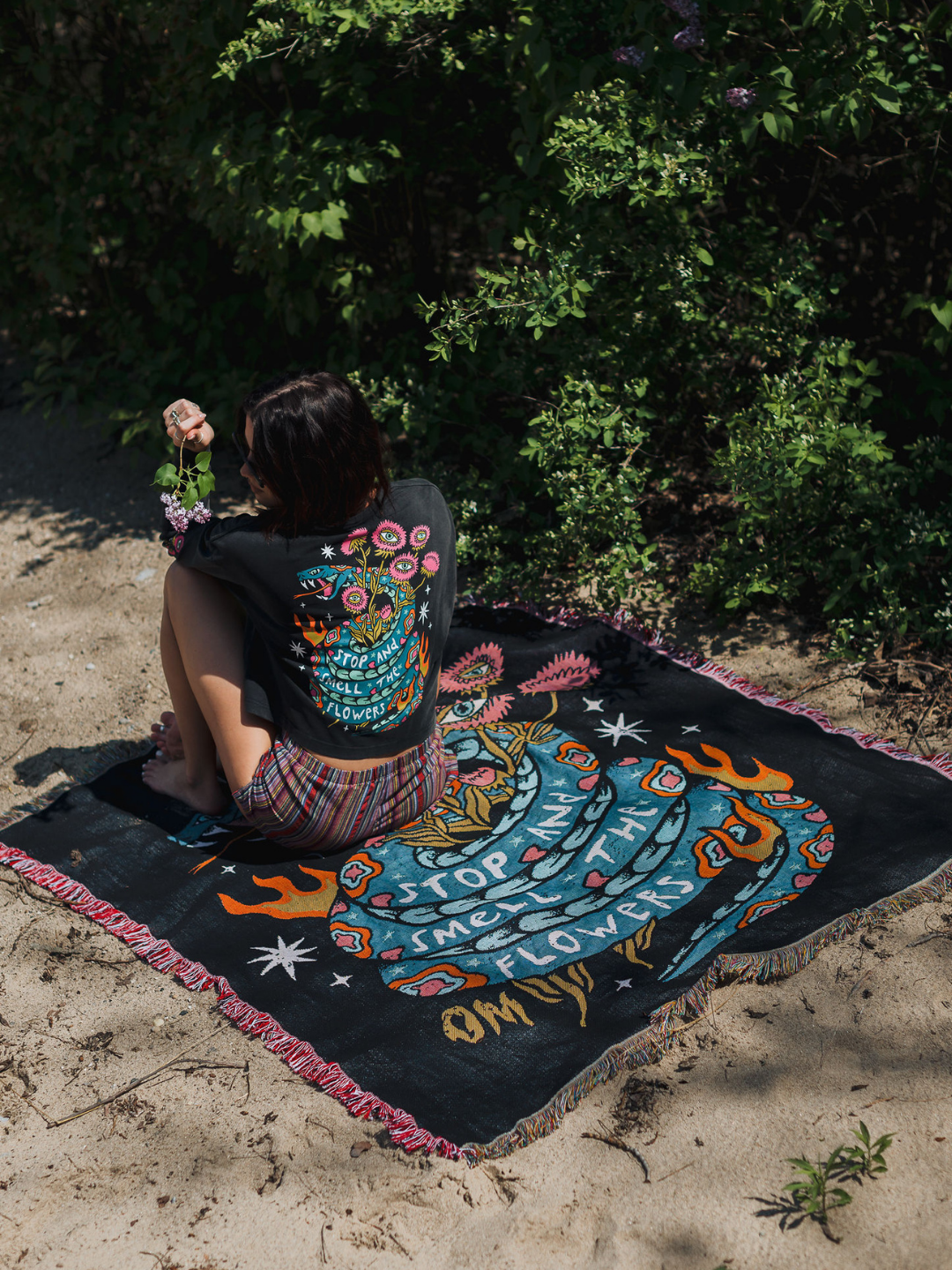 Smell the Flowers Blanket