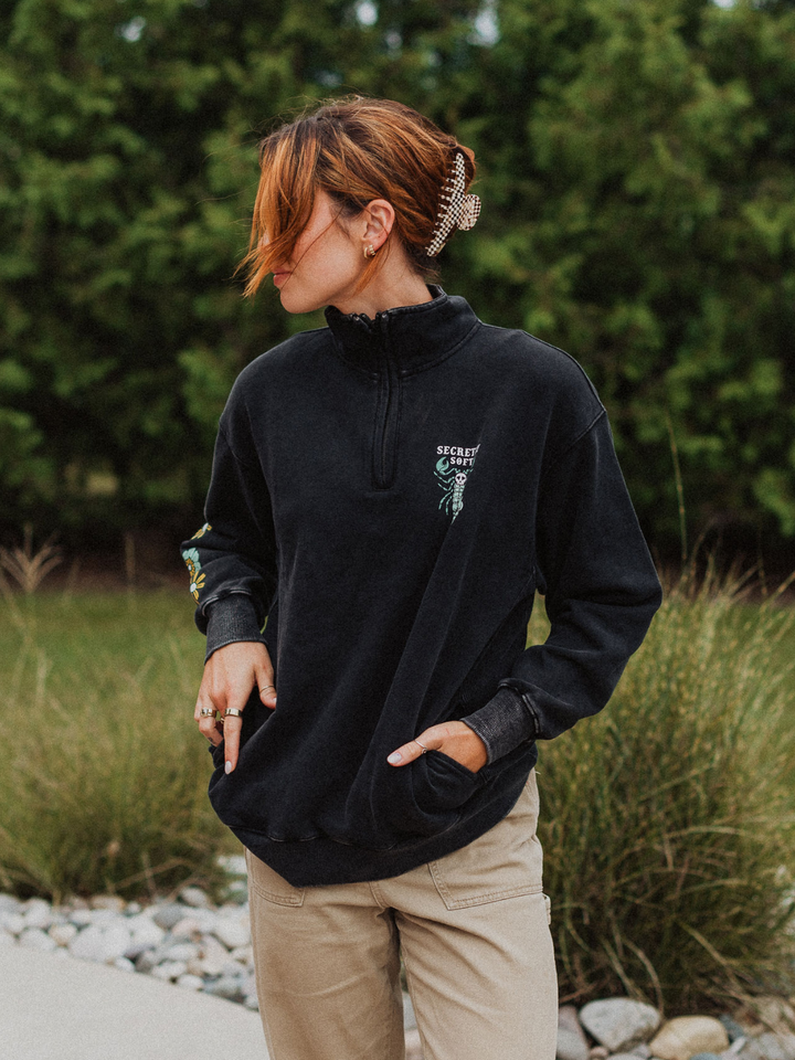 Secretly Soft 1/4 Zip Sweater - Octopied Mind