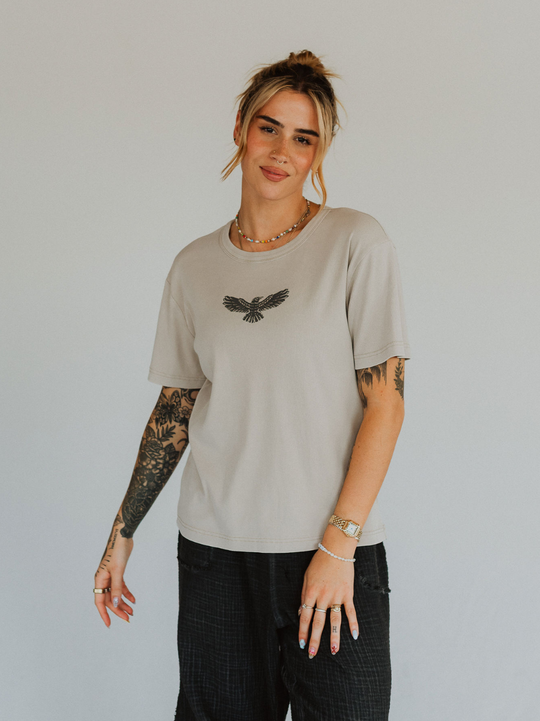 Adapting Vintage Ribbed Tee - Octopied Mind