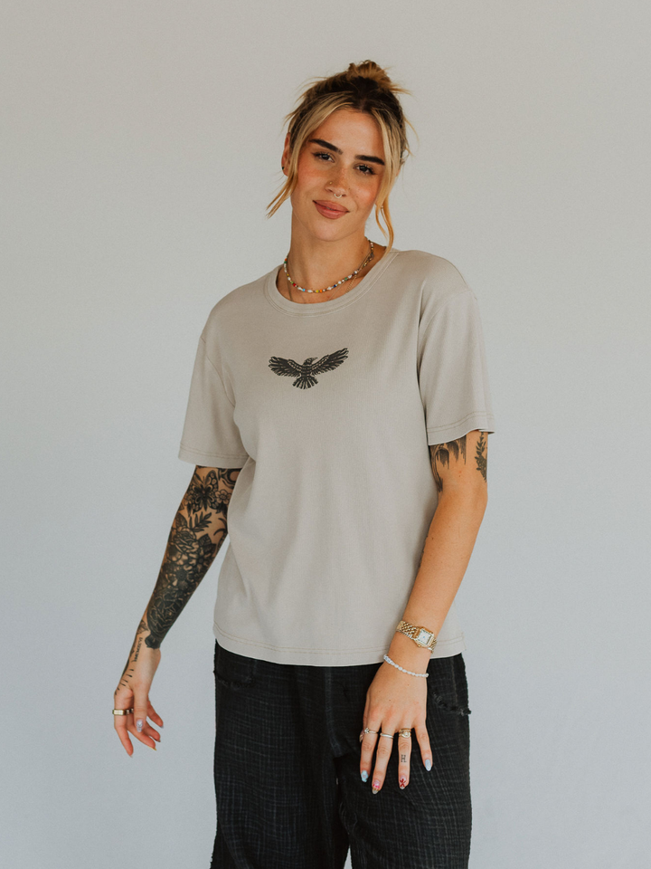 Adapting Vintage Ribbed Tee - Octopied Mind