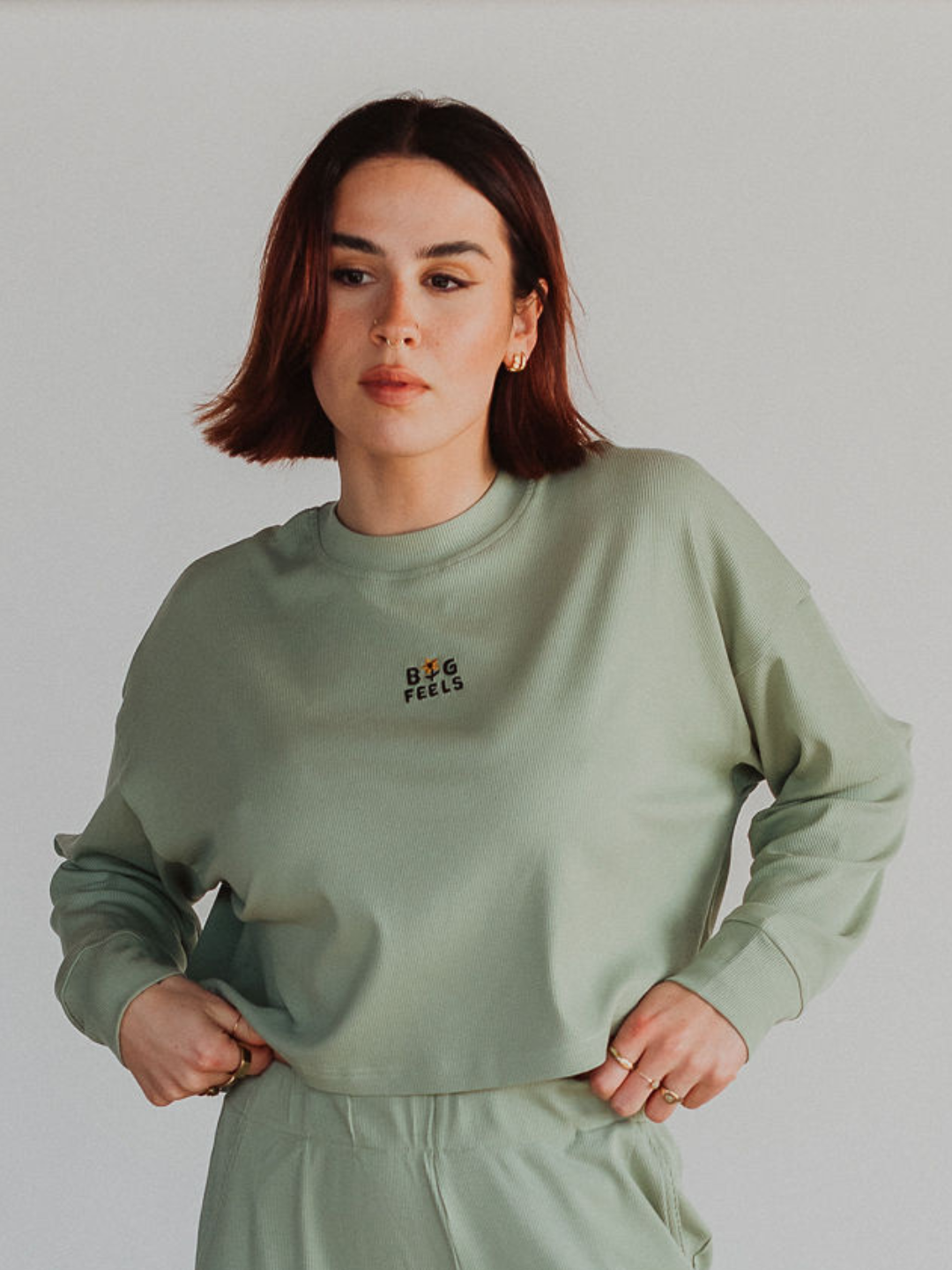 Big Feels Ribbed Long Sleeve - Octopied Mind