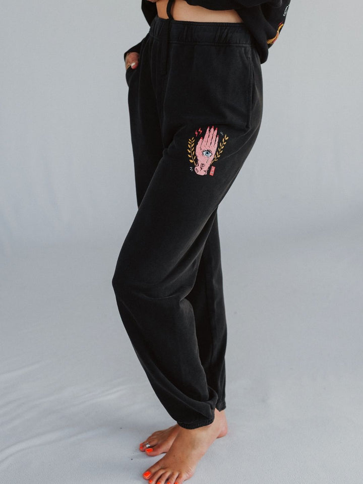 Destined To Disappoint Mineral Wash Sweatpants - Octopied Mind