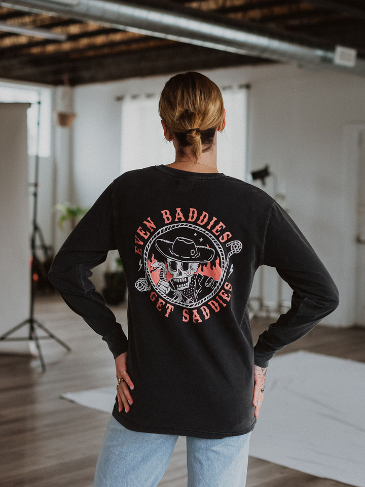 Baddies Mineral Wash Long Sleeve - Octopied Mind