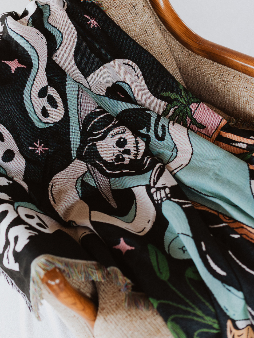 Sunday Scaries Woven Blanket - Octopied Mind