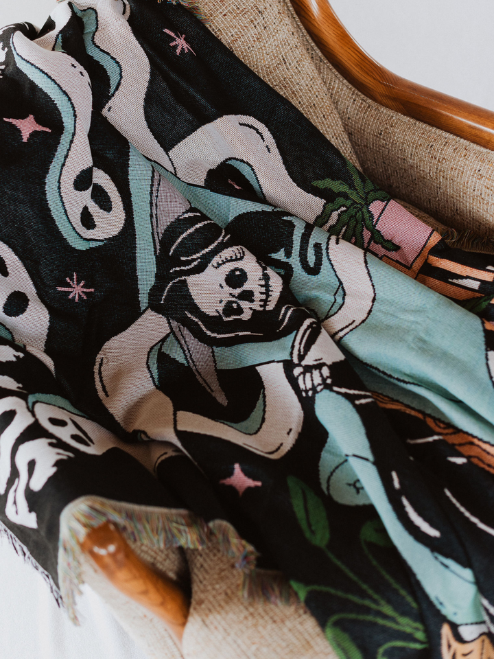 Sunday Scaries Woven Blanket - Octopied Mind