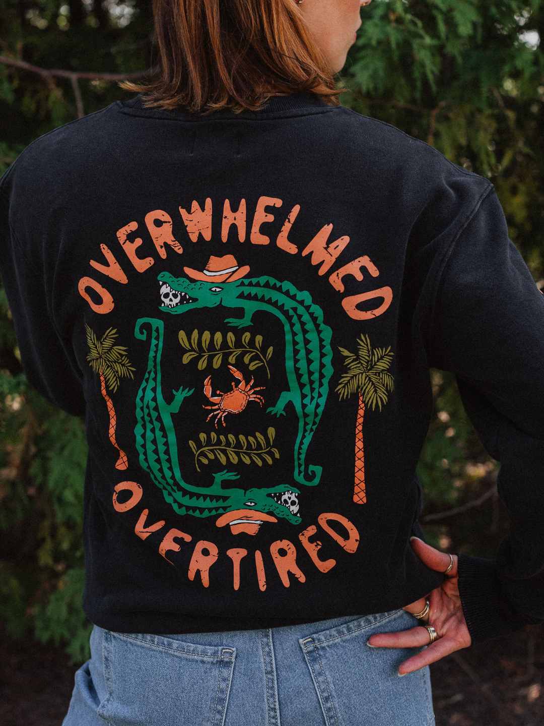 Overwhelmed Mineral Wash Sweater