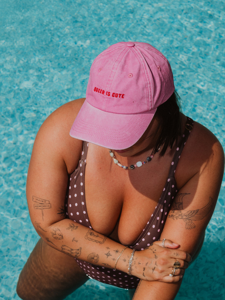 Queer Is Cute Baseball Hat