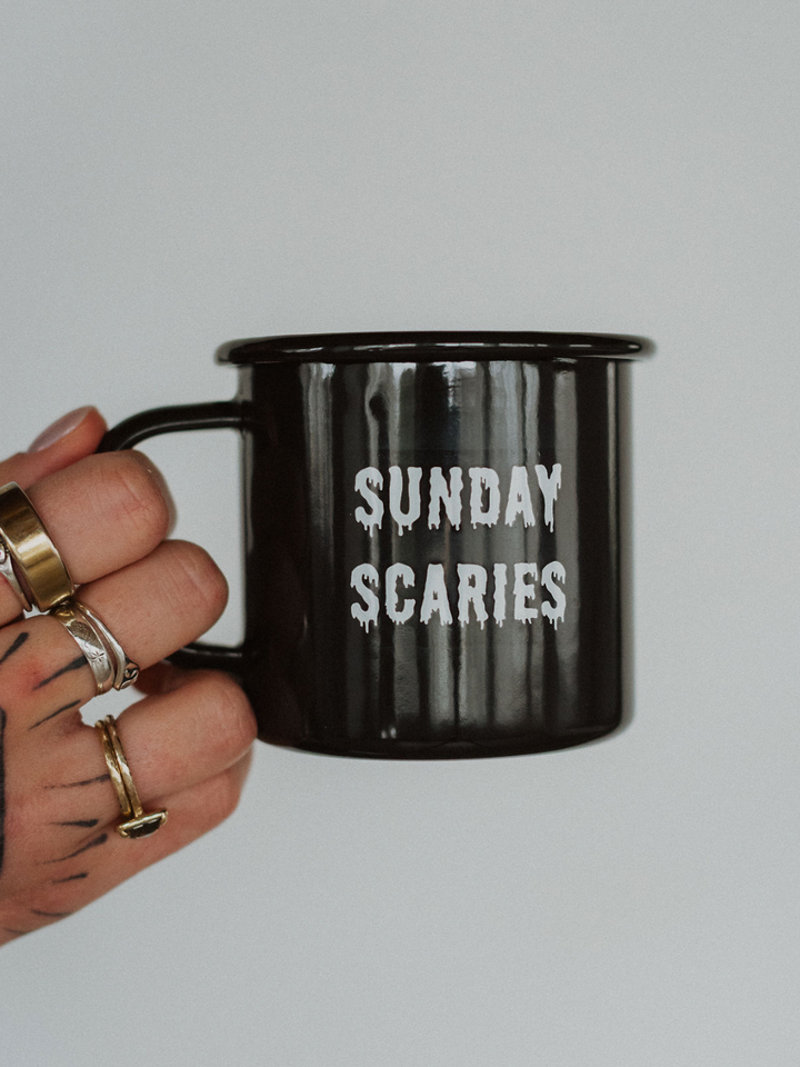 Sunday Scaries Enamel Mug - Octopied Mind