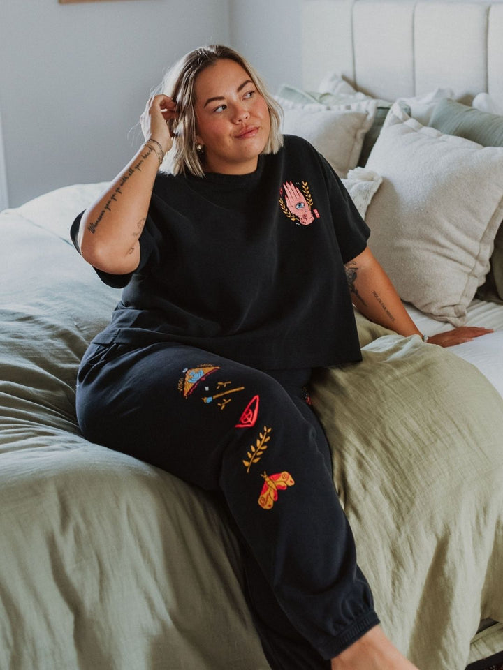 Destined To Disappoint Mineral Wash Sweatpants - Octopied Mind