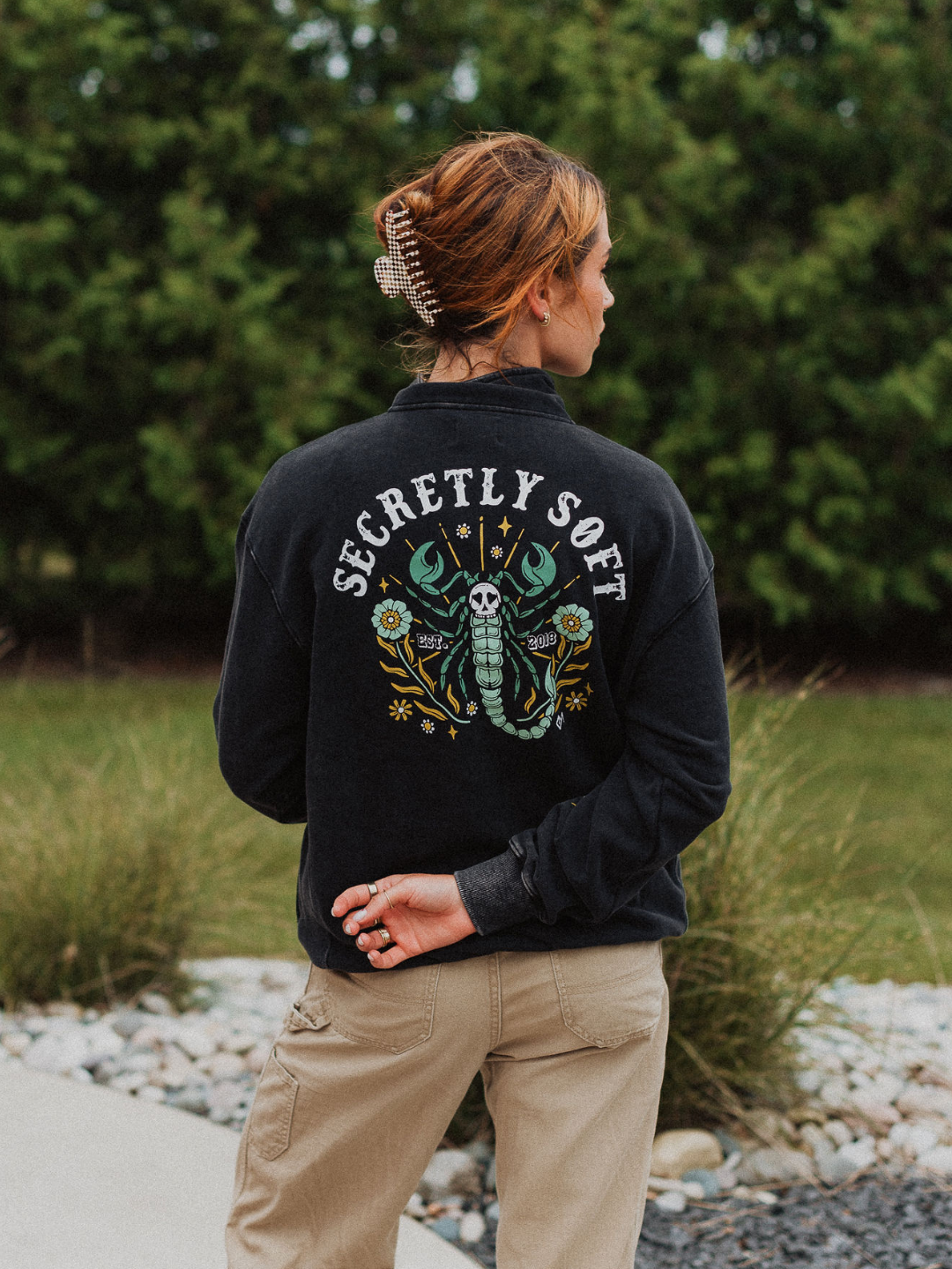 Secretly Soft 1/4 Zip Sweater - Octopied Mind