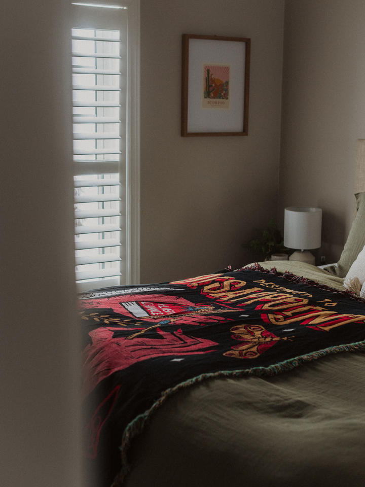 Destined To Disappoint Woven Blanket - Octopied Mind