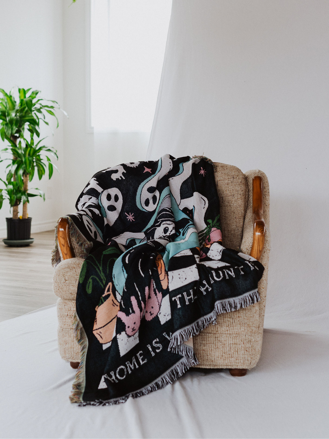 Sunday Scaries Woven Blanket - Octopied Mind