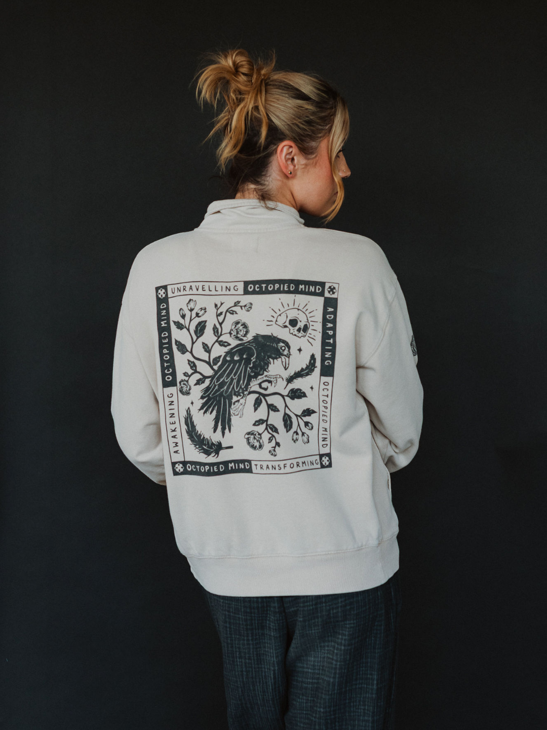 Adapting 1/4 Zip Vintage Sweater - Octopied Mind