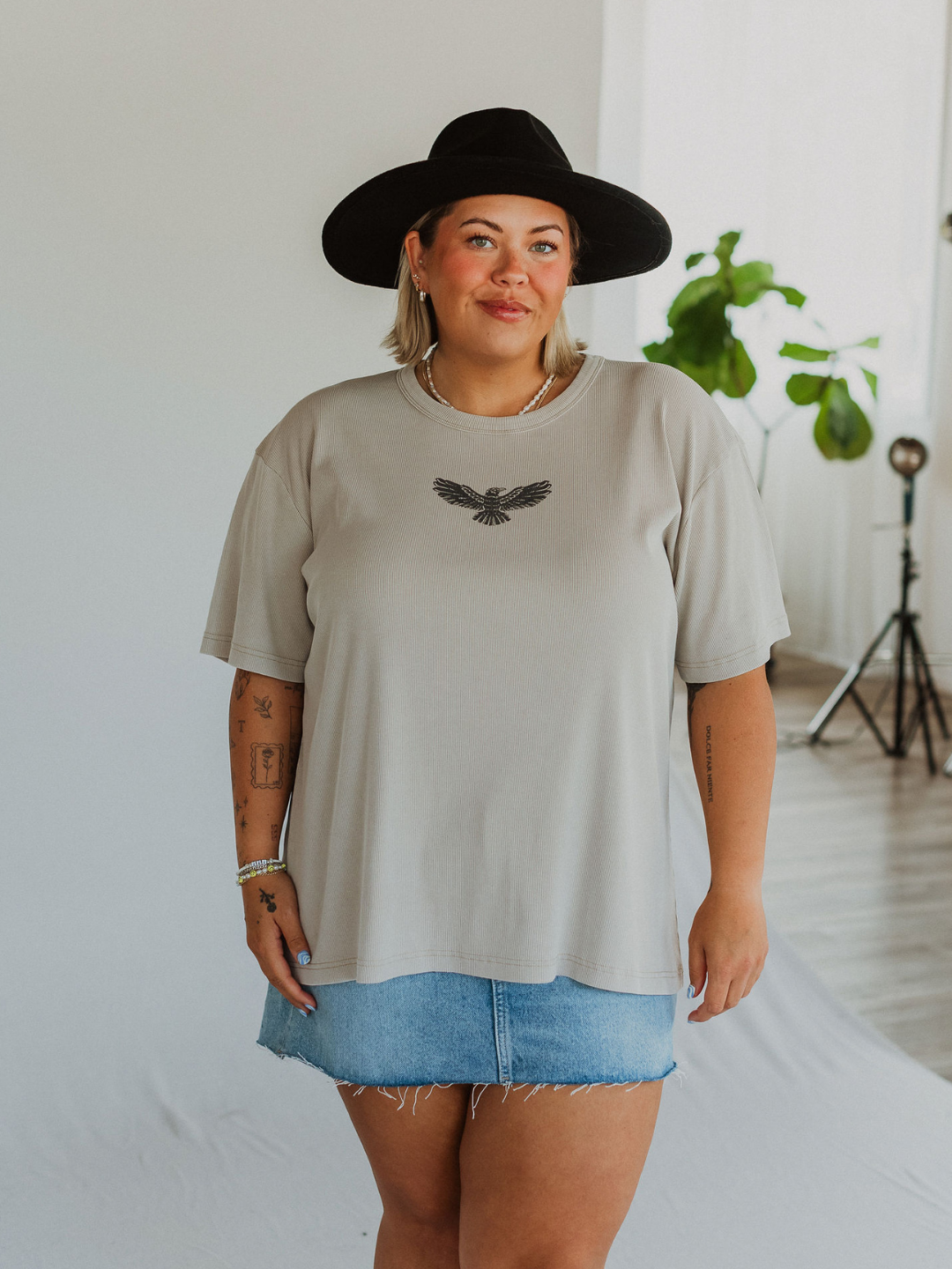 Adapting Vintage Ribbed Tee - Octopied Mind