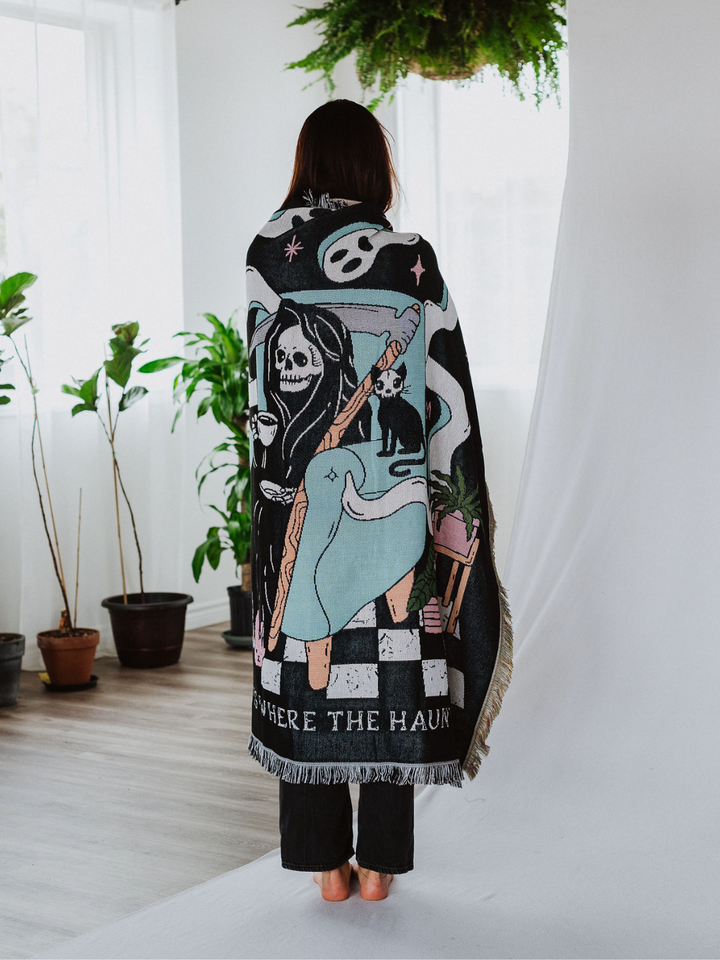 Sunday Scaries Woven Blanket - Octopied Mind