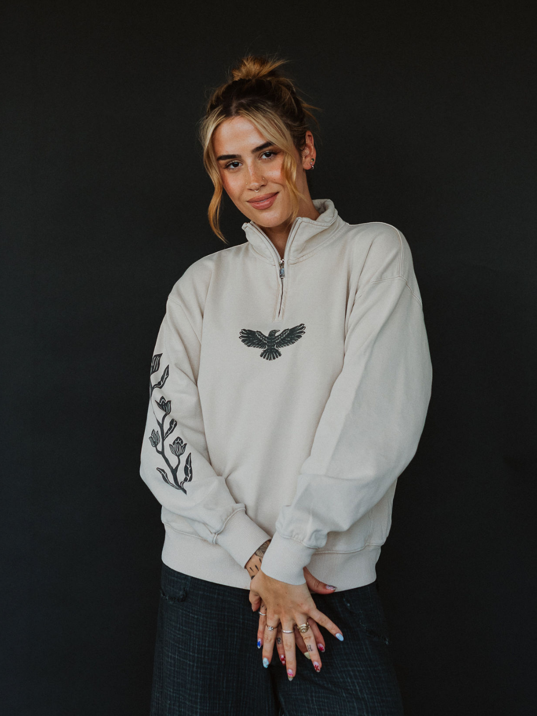 Adapting 1/4 Zip Vintage Sweater - Octopied Mind