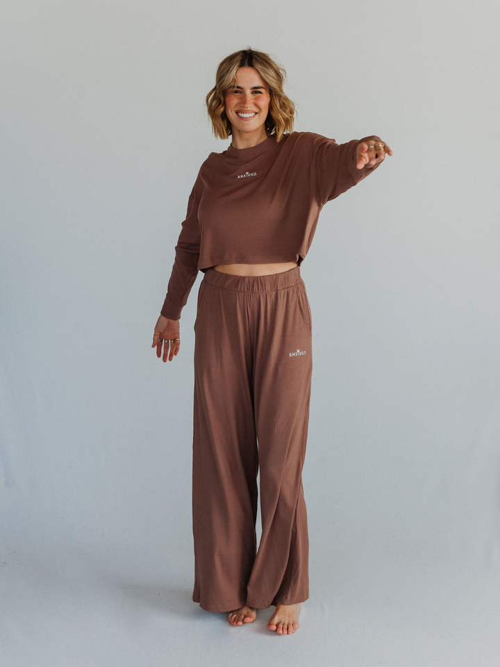 Anxious Ribbed Pants - Octopied Mind