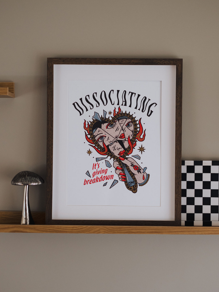 Dissociating Wall Print