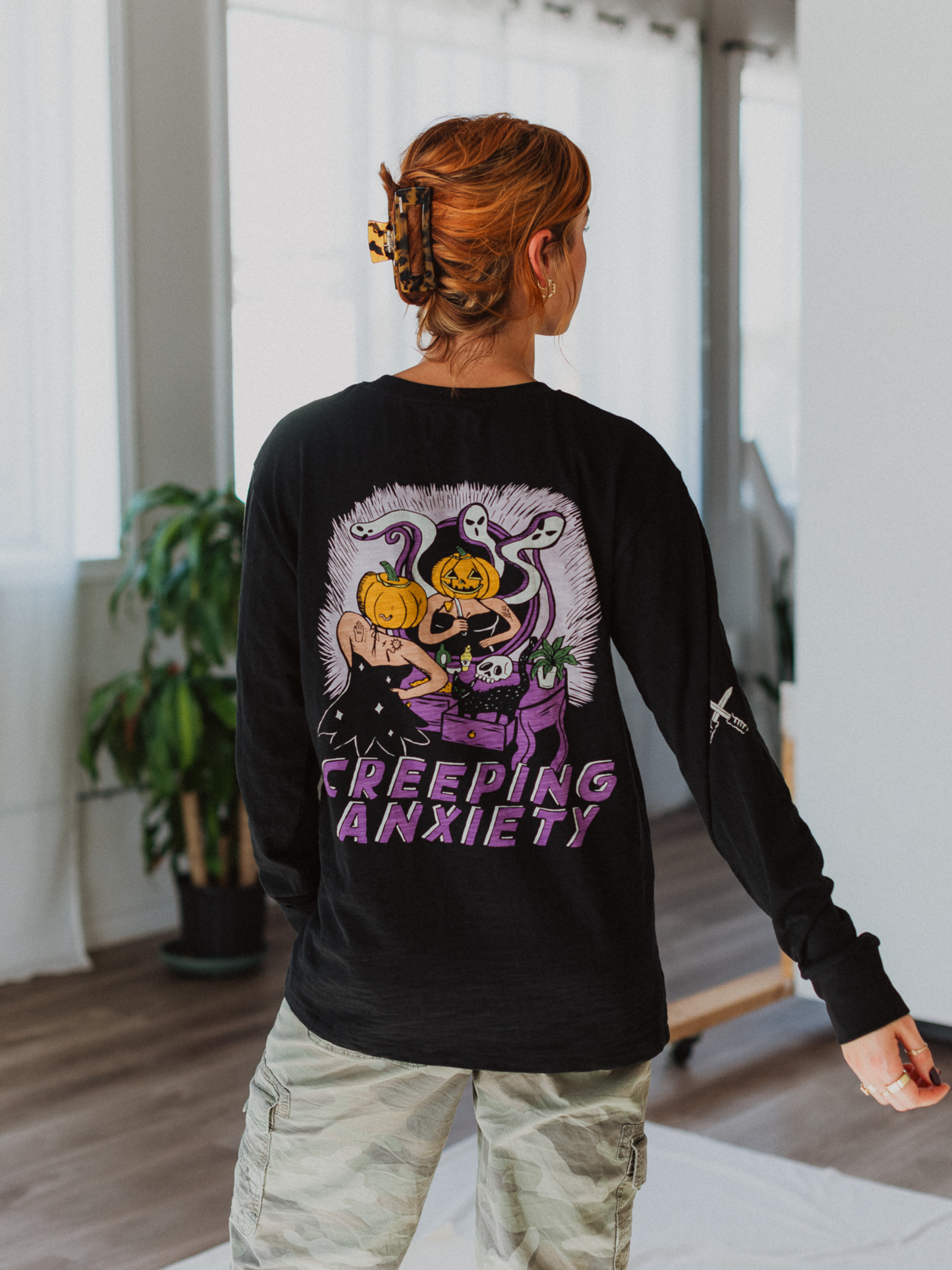 Creeping Anxiety Slub Cotton Long Sleeve