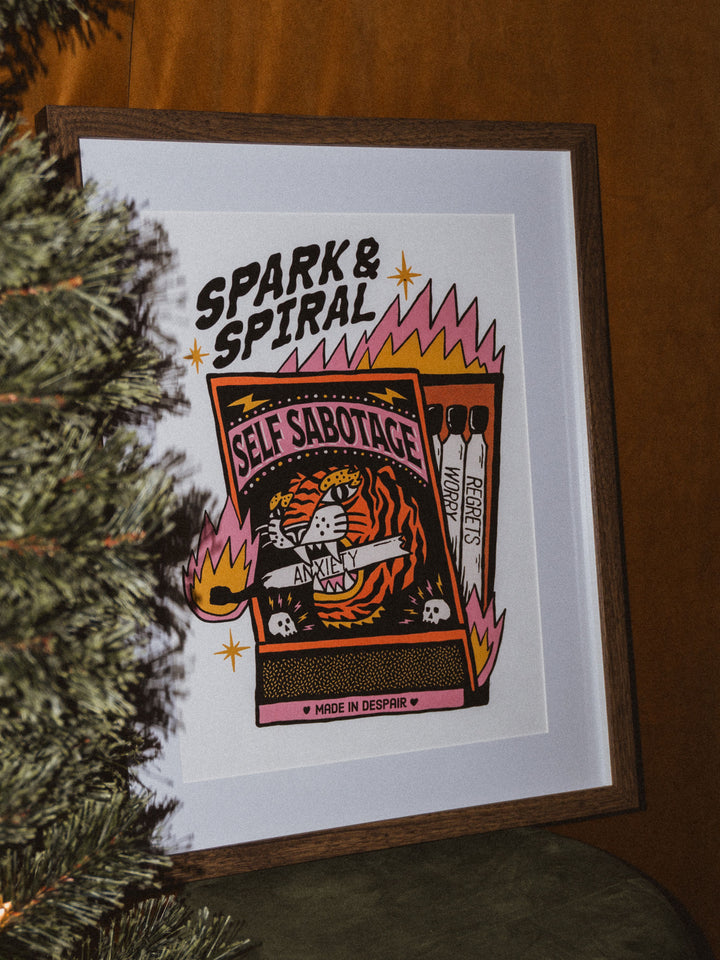 Spark and Spiral Wall Print