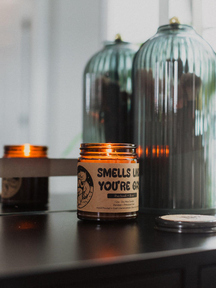 Smells Like You're Gay Candle - Rose and Patchouli - Octopied Mind