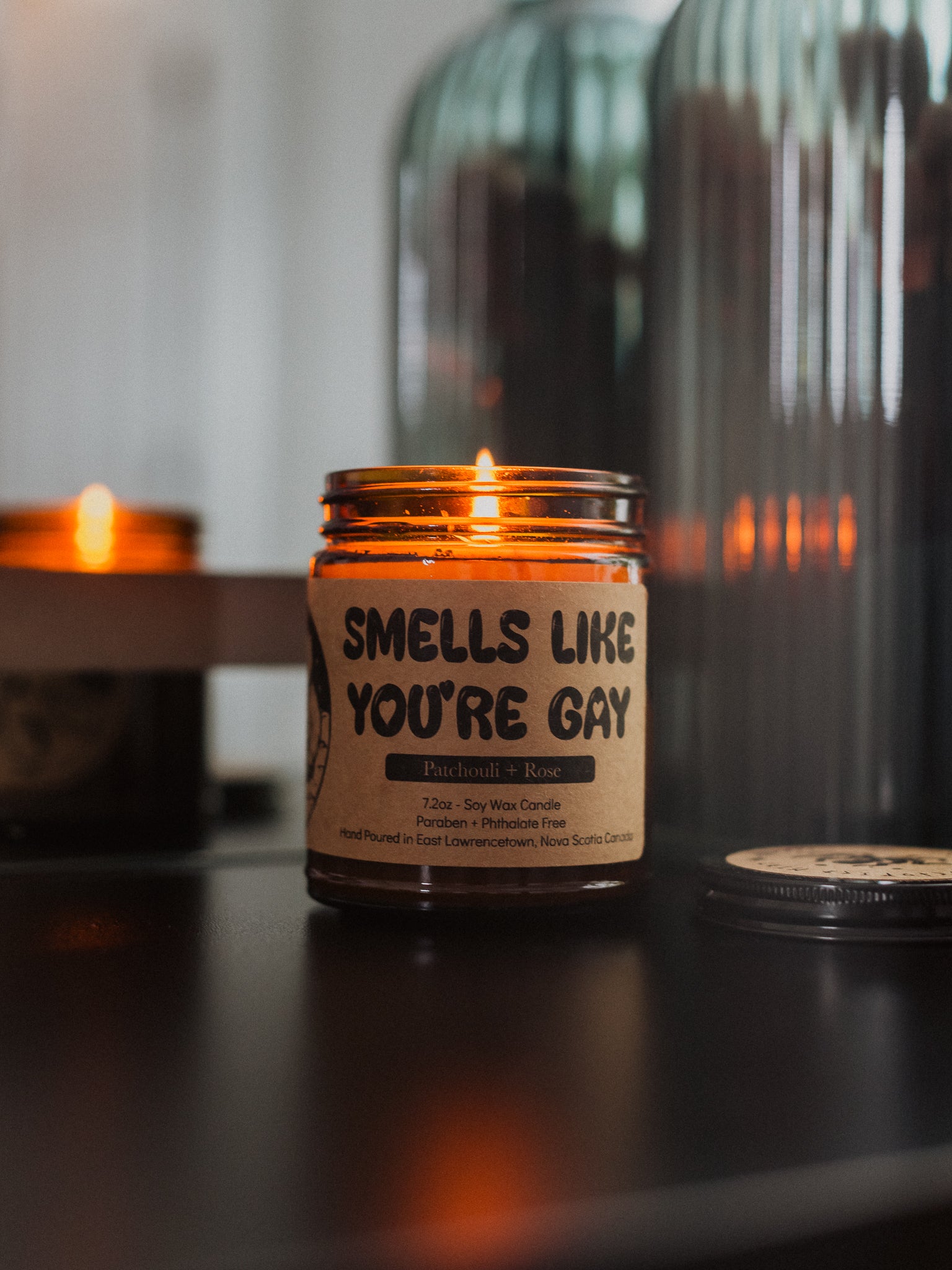 Smells Like You're Gay Candle - Rose and Patchouli