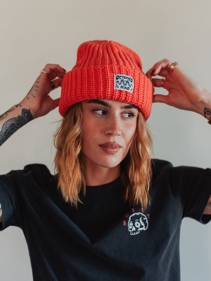 Knit Beanie - Sunset