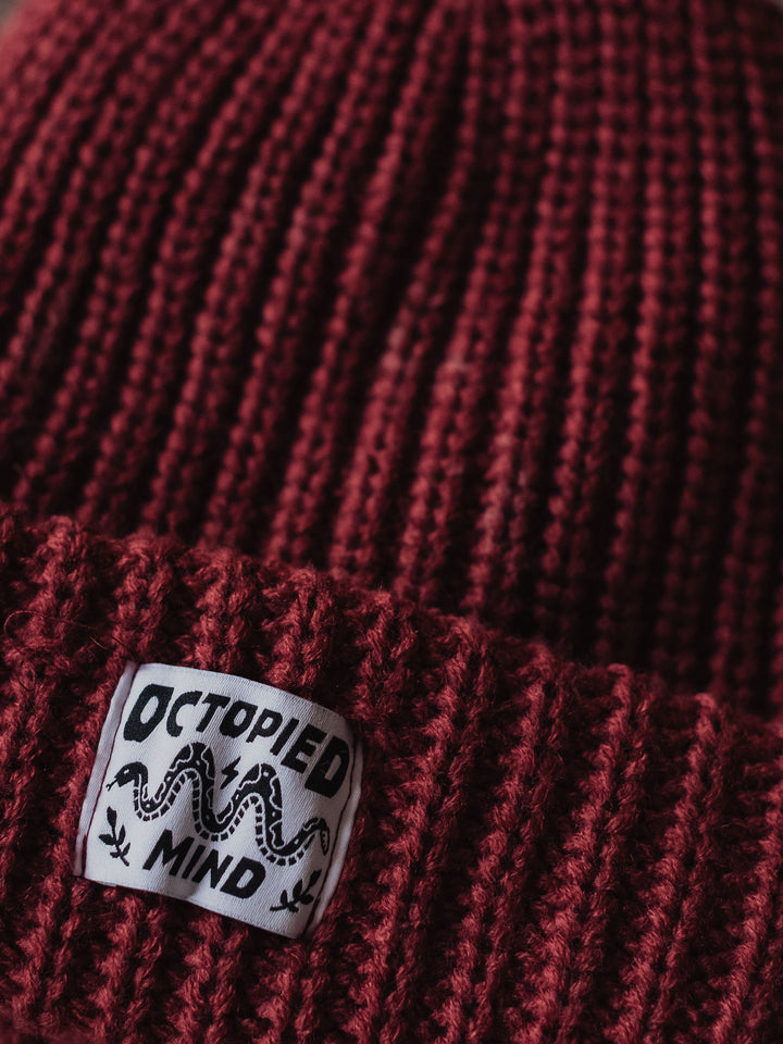 Knit Beanie - Merlot