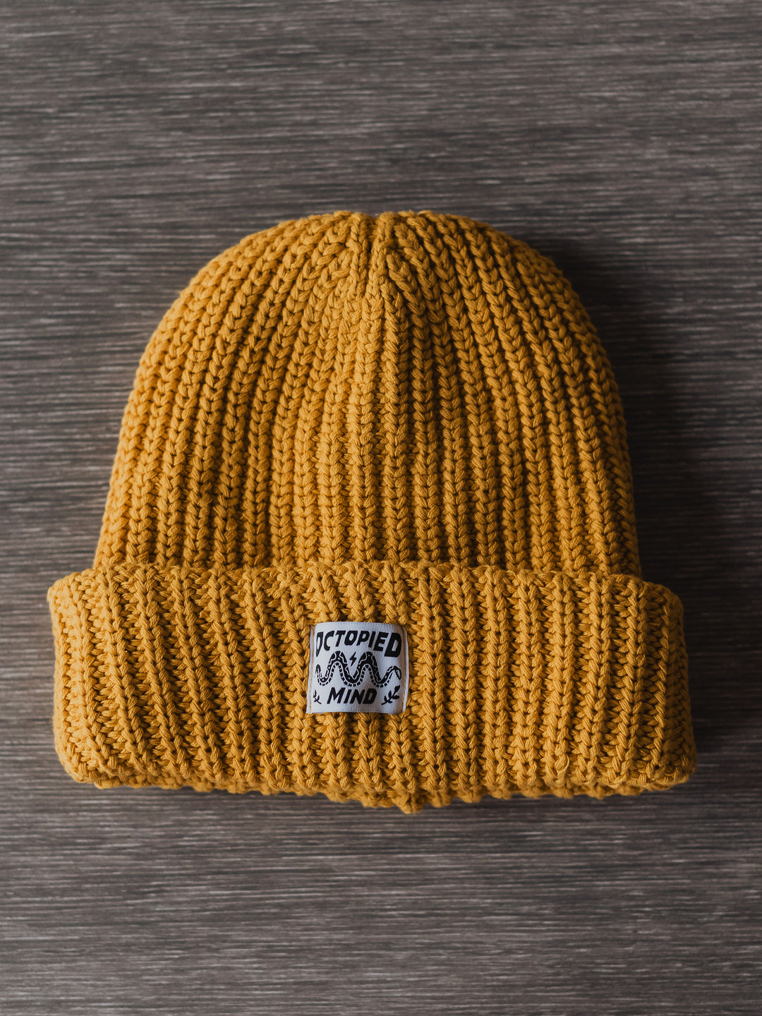 Knit Beanie - Mustard