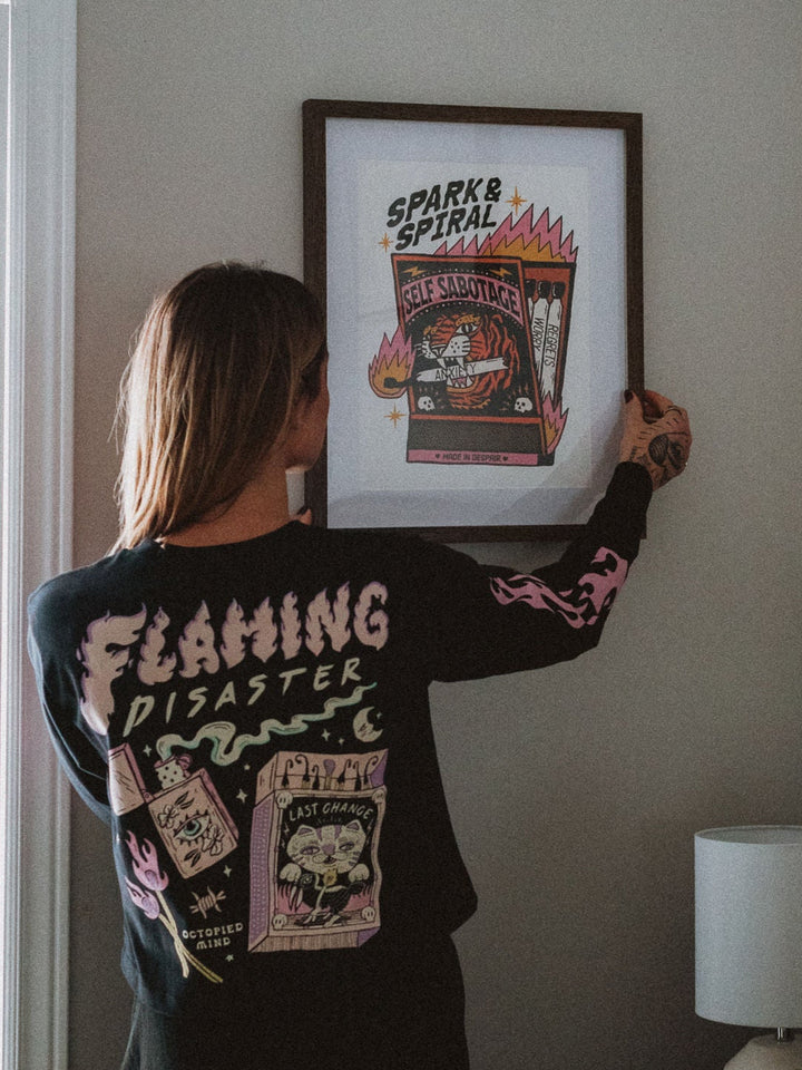 Spark and Spiral Wall Print