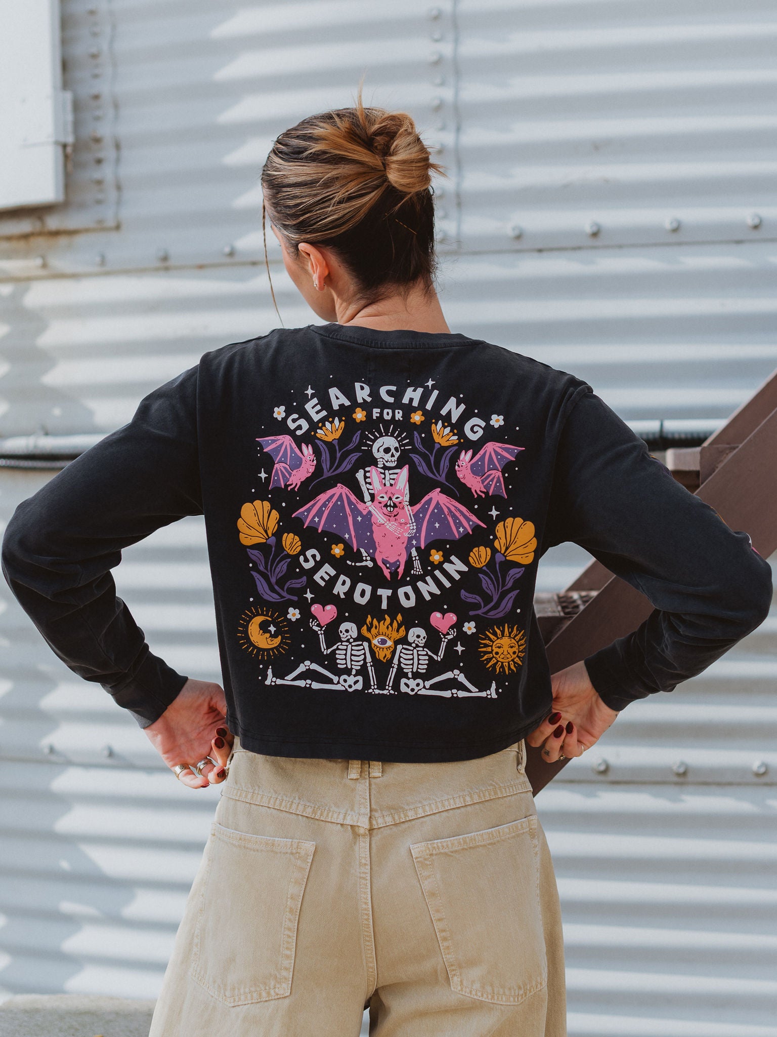 Searching for Serotonin Mineral Wash Long Sleeve | Octopied Mind