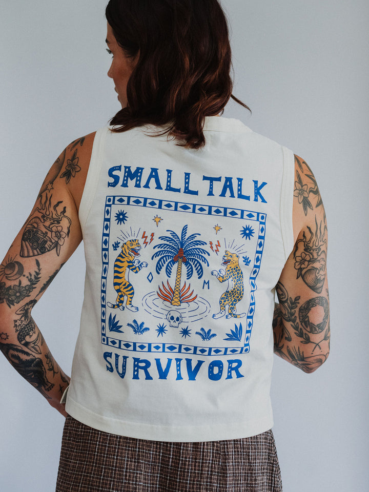 Small Talk Survivor Tank