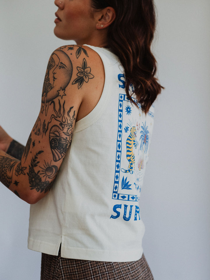 Small Talk Survivor Tank