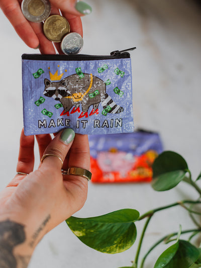 Make It Rain Recycled Coin Purse