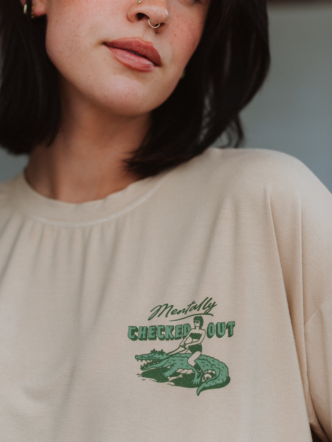 Mentally Checked Out Modal Tee - Octopied Mind