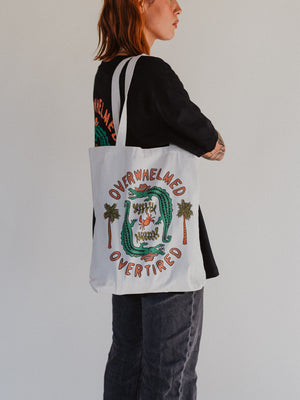 Overwhelmed Tote Bag