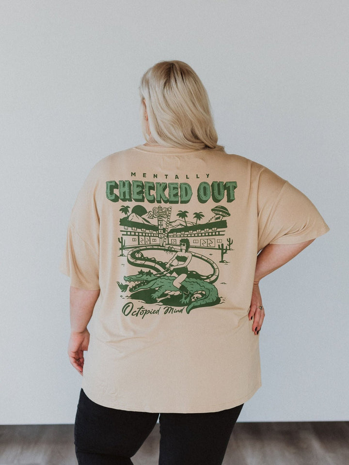Mentally Checked Out Modal Tee - Octopied Mind