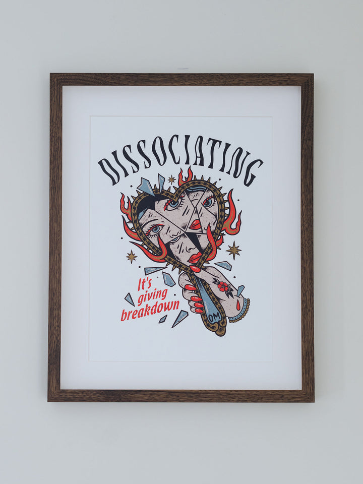 Dissociating Wall Print