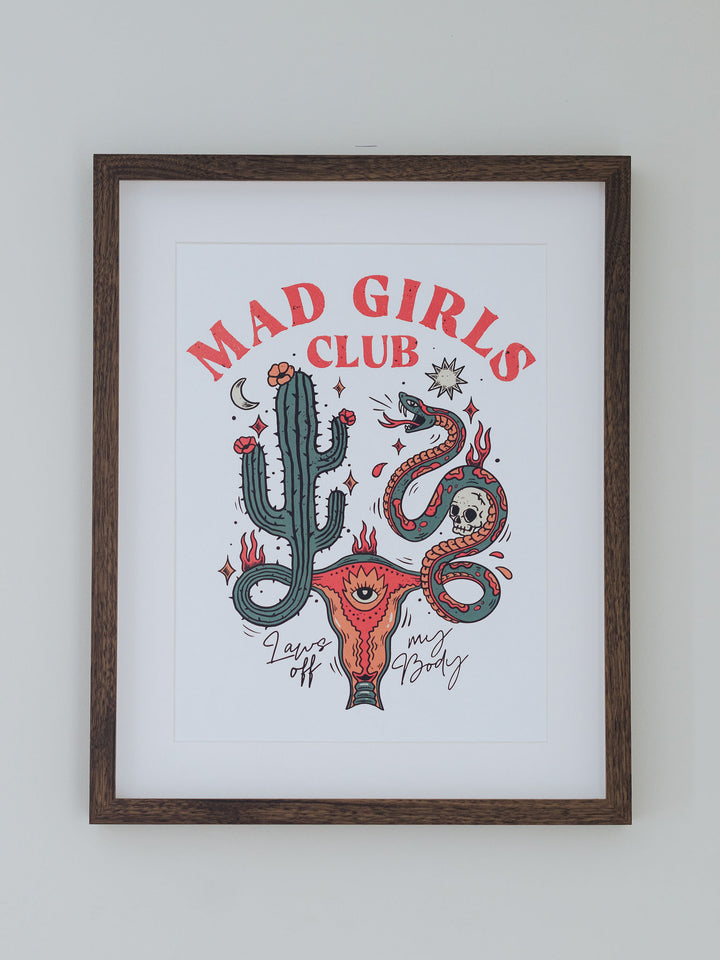 Mad Girls Club Wall Print